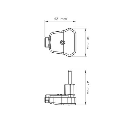 Imagem de Plugue Angular 2p 10a 250v Branco - Tramontina