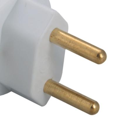 Imagem de Plugue Angular 2P 20A 250 Volts Branco - 57402109 - TRAMONTINA