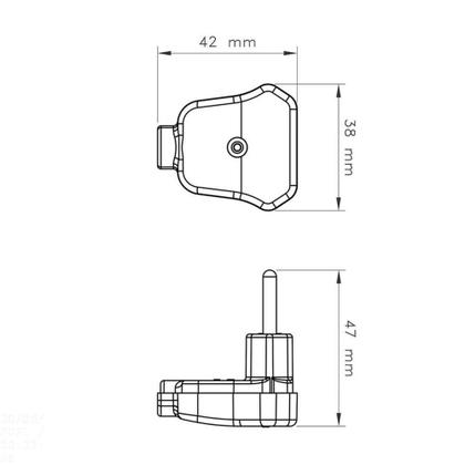 Imagem de Plugue Angular 2p 250 V 10 A Tramontina Preto Tramontina