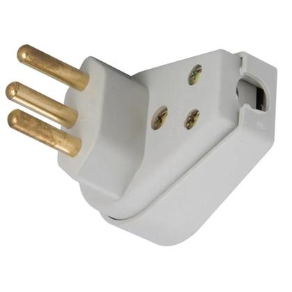 Imagem de Plugue Angular 2P+T de 10 Ampères e 250 Volts Cinza - TRAMONTINA