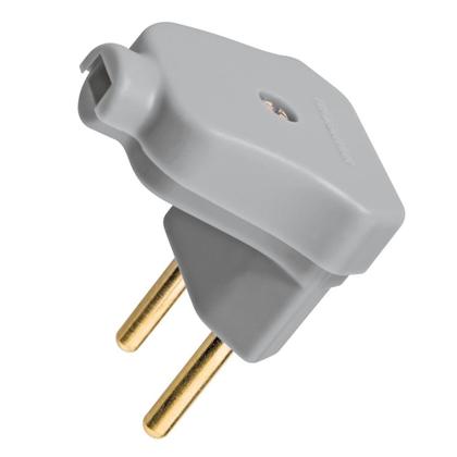 Imagem de Plugue Angular Cinza 2P de 10 Ampères e 250 Volts - 57401106 - TRAMONTINA