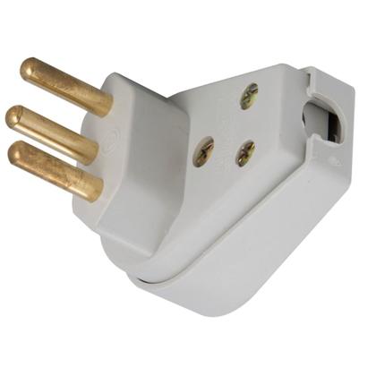 Imagem de Plugue Angular Cinza 2P+T de 20 Ampères e 250 Volts - 57401114 - TRAMONTINA