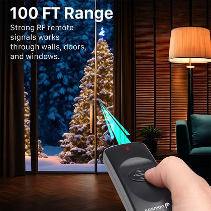Imagem de Plugue elétrico Fosmon Outdoor Indoor Remote Control 30m de alcance