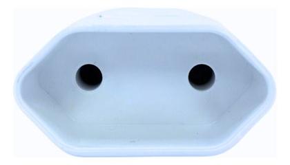 Imagem de Plugue Fêmea 10a 2p Adaptador De Tomada Branco