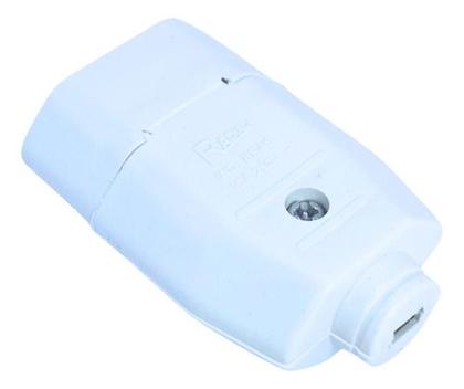 Imagem de Plugue Fêmea 10a 2p Adaptador De Tomada Branco