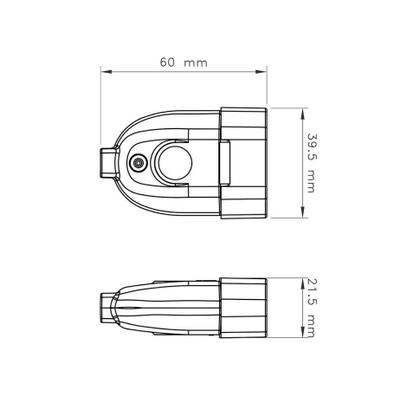 Imagem de Plugue Fêmea 2P 10 A 250 V Tramontina Branco