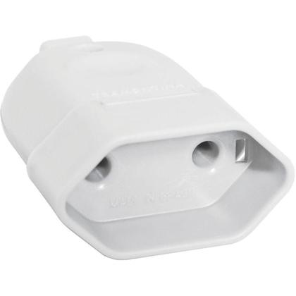 Imagem de Plugue Fêmea 2P 10 A 250 V Tramontina Branco