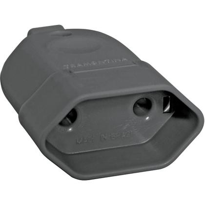 Imagem de Plugue Femea 2P 250 V 10 A Tramontina Preto