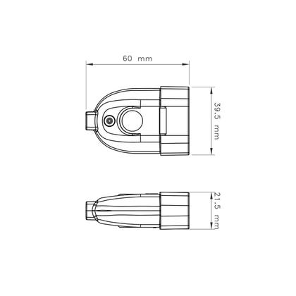 Imagem de Plugue Femea 2P 250 V 10 A Tramontina Preto