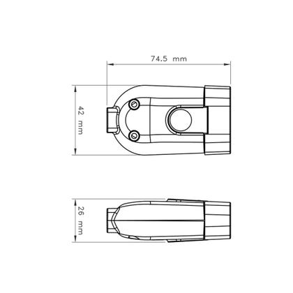 Imagem de Plugue Fêmea 2P+T 250 V 20 A Tramontina Branco