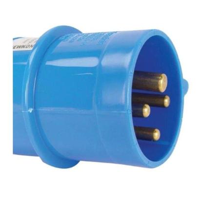 Imagem de Plugue Industrial Macho Azul 3P+T 63A 250V IP67 N4579-NEWKON STECK