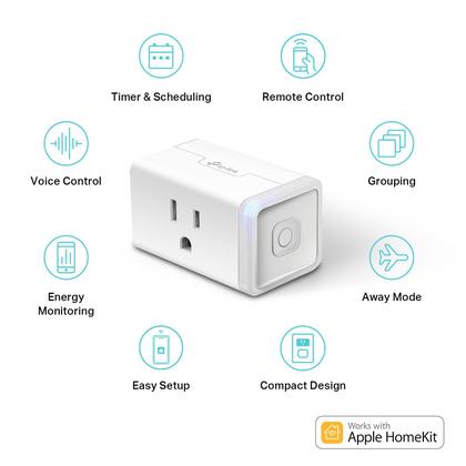 Imagem de Plugue inteligente Kasa Smart EP25P4 15A WiFi Apple HomeKit