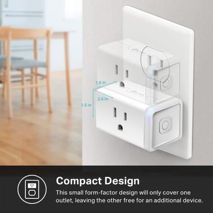 Imagem de Plugue inteligente Kasa Smart EP25P4 15A WiFi Apple HomeKit