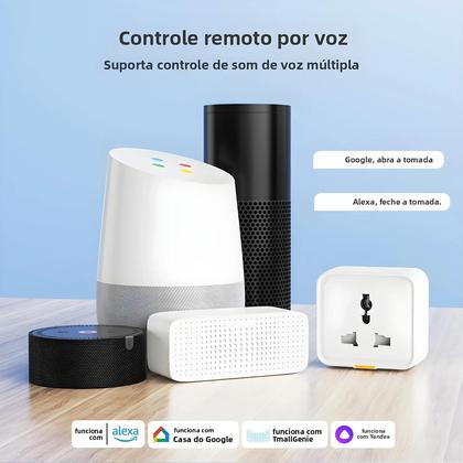 Imagem de Plugue Inteligente Universal Tuya WiFi Tipo-C 16A Adaptador RF433 Timer APP Assistente De Voz UK EU