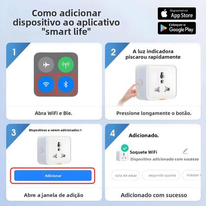 Imagem de Plugue Inteligente Universal Tuya WiFi Tipo-C 16A Adaptador RF433 Timer APP Assistente De Voz UK EU