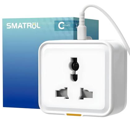 Imagem de Plugue Inteligente Universal Tuya WiFi Tipo-C 16A Adaptador RF433 Timer APP Assistente De Voz UK EU