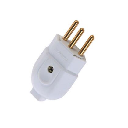 Imagem de Plugue Macho Branco 2P+T de 10 Ampères e 250 Volts - 57402103 - TRAMONTINA