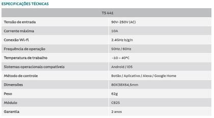 Imagem de Plugue Smart Tomada 2P+T 10 A 250 V Tramontina
