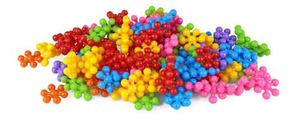 Imagem de Plukt 100 Pecas Pakitoys de Montar Encaixar Formato Estrelas Brinquedo Infantil Recreativo Criativo