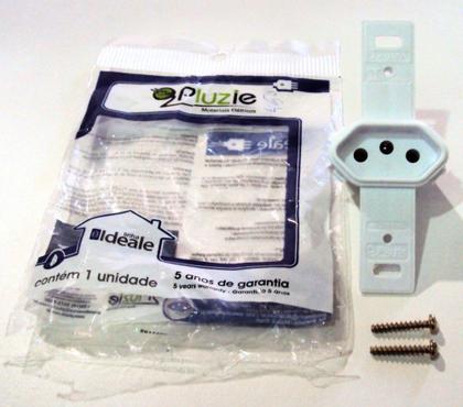 Imagem de Pluzie Tomada 2P+T 20A 250V Ideale Branca Sem Placa 