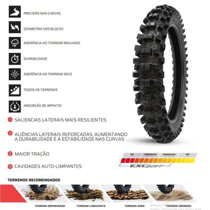 Imagem de Pneu 120/90-19 Borilli MX 77 Medium Soft 62M Traseiro