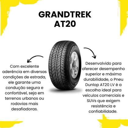 Imagem de Pneu 225 70 R17C 108 106S AT20 Lv Dunlop Cod.ref. Hilux 2015 A 2019 427902**ERR** Preço fixado menor que o preço de custo