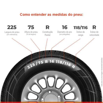 Imagem de Pneu 225/75R16 General by Continental 118/116R 10PR EuroVan2