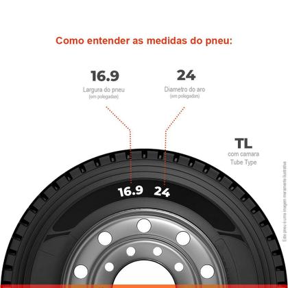 Imagem de Pneu Agrícola Aro 24 16.9-24 Pirelli PN12 R-4 10PR TL