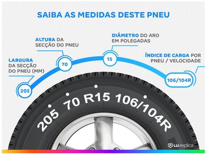 Imagem de Pneu Aro 15” 205/70R15 Firestone 106/104R