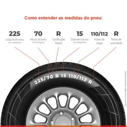 Imagem de Pneu Aro 15 225/70R15 Durable 110/112R TL Cargo 4