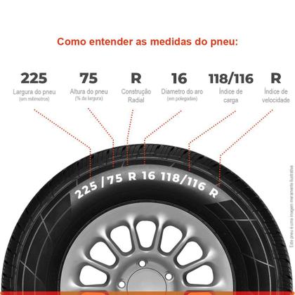 Imagem de Pneu Aro 16 225/75R16C Continental VanContact Ultra 118/116R