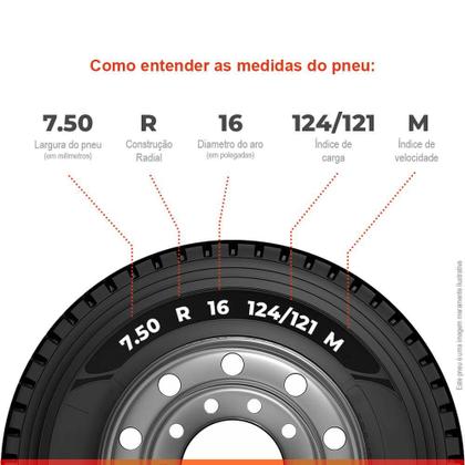 Imagem de Pneu Aro 16 7.50-16 JK Tyre 124/121M 16PR TT JET TRAK