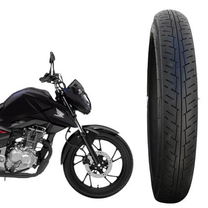Imagem de Pneu Aro 18 2.75 Novo Moto Honda CG Titan 125 150 160 Yamaha YBR Suzuki Intruder Dafra Speed KS Es Highway Dianteiro