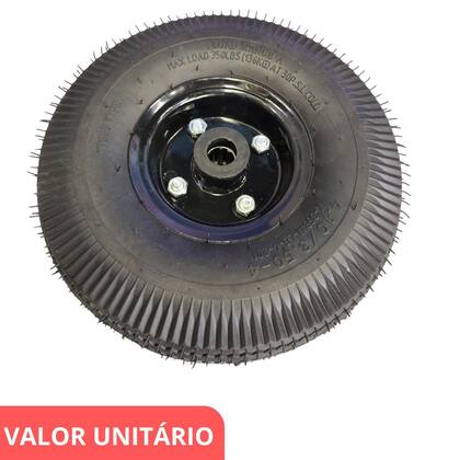 Imagem de Pneu Completo Carrinho De Mão E Carga Aro 4 4.10 3.50-4
