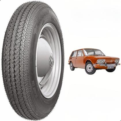 Imagem de Pneu de Carro Retro Kombi Brasilia 5.9014 Com Câmara Robust