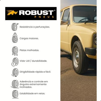 Imagem de Pneu de Carro Retro Kombi Brasilia 5.9014 Com Câmara Robust