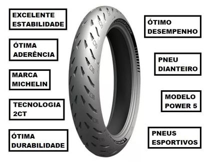 Imagem de Pneu De Moto 418 Michelin Dianteiro 120/70-17 Power 5 Panigale V4