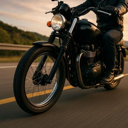 Imagem de Pneu de Moto Dianteiro 2.75-18 Luas Com Camara Robust