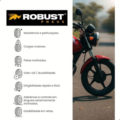 Imagem de Pneu de Moto Dianteiro 2.75-18 Luas Com Camara Robust
