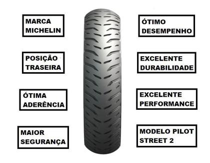 Imagem de Pneu De Moto Michelin Traseiro 130/70-17 Pilot Street 2