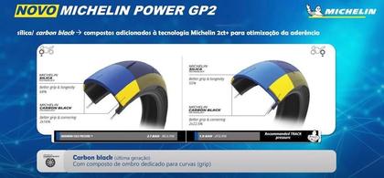 Imagem de Pneu De Moto Michelin Traseiro 654 190/55-17 Power GP 2 CB 600F Hornet