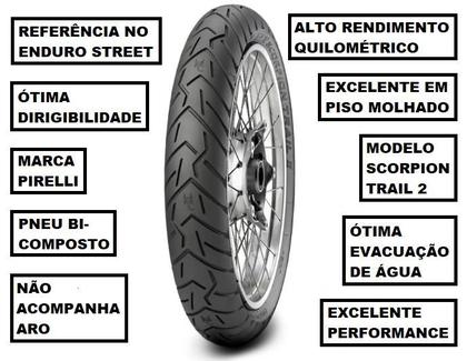 Imagem de Pneu De Moto Pirelli Dianteiro 110/80-19 Scorpion Trail II SUZUKI DL 650 V-STROM ABS