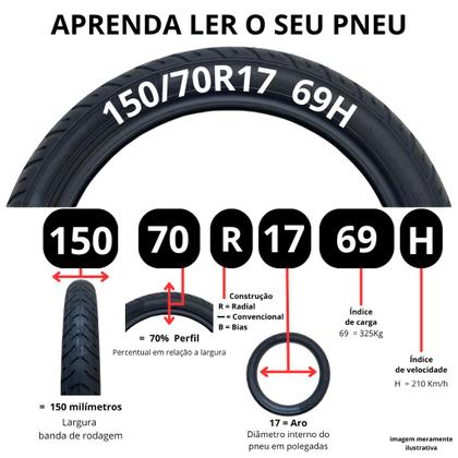 Imagem de Pneu Moto 150 70 R17 Sport Demon Traseiro TL 69H Pirelli