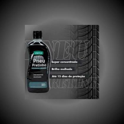 Imagem de Pneu pretinho automotivo brilho molhado 500ml vonixx
