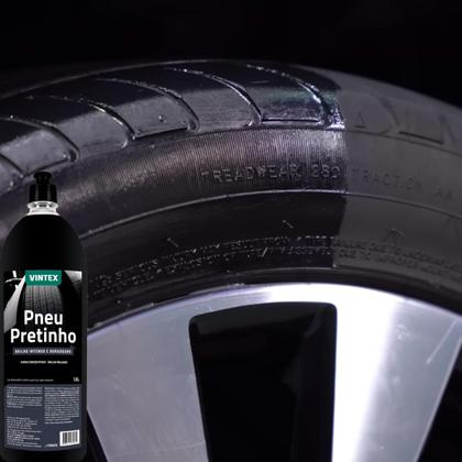 Imagem de Pneu Pretinho Brilho Molhado Vonixx  Acabamento Profissional para Pneus e Borrachas
