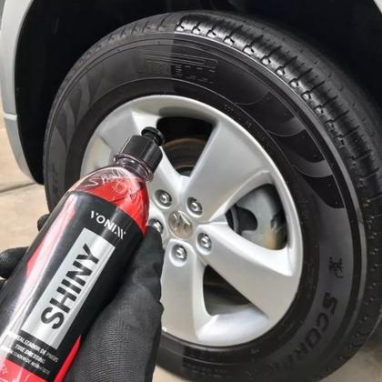 Imagem de Pneu Pretinho Shiny Vonixx Brilho Molhado 500ml + Aplicador de espuma