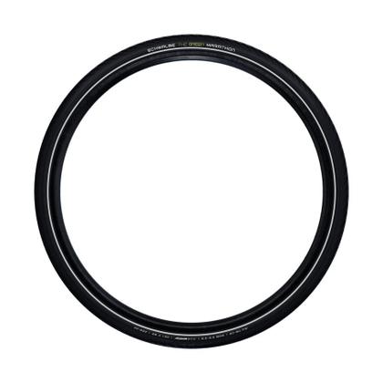 Imagem de Pneu Schwalbe Green Marathon HS620 16x1.35 (35-349) Brompton preto com faixa refletiva