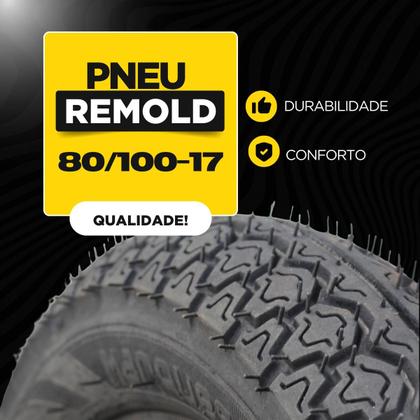 Imagem de Pneu Traseiro Biz 80/100-14 Honda Moto Pop 100 Aro 14