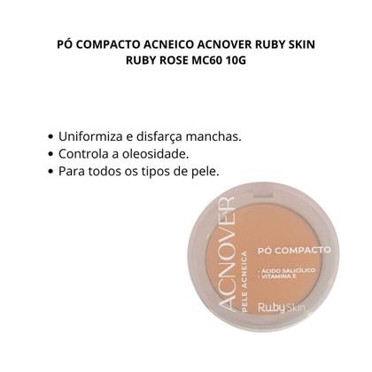 Imagem de Pó Compacto Acneico Acnover Ruby Skin Ruby Rose Mc60 10G