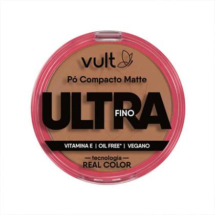 Imagem de Pó Compacto Facial Matte Ultra Fino Cor 08 V470 Make Vult 9g